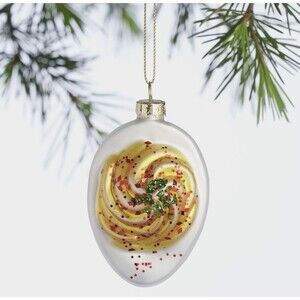 Robert Stanley Deviled Egg Glass Christmas Ornament Foodie Kitchen Decor  2018